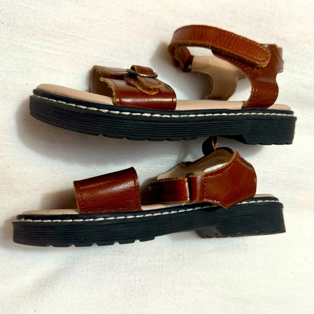 Piper Finn | Lug Soled Sandal in Cognac | 11
